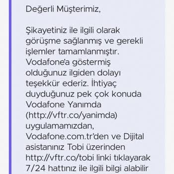 Vodafone Yeni Hata Kod Gelmiyor