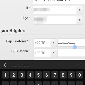 ÖSYM MSÜ Başvuru Ekranında Cep Telefonumu Giremiyorum.