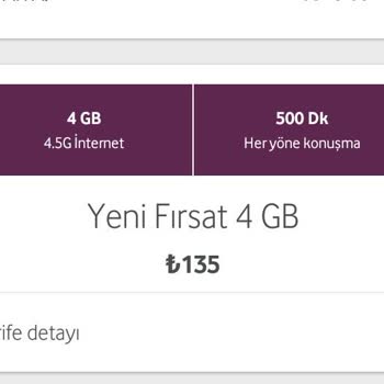 Vodafone Tarife Yenileme Sorunu