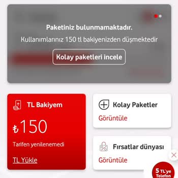 Vodafone Tarife Yenileme Sorunu