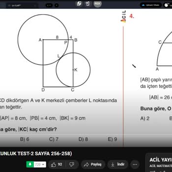 Acil Yayınları Soru Çözümü Yanlış