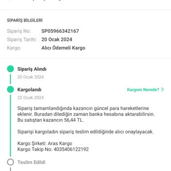 Aras Kargo İstasyon Şubesi Hk