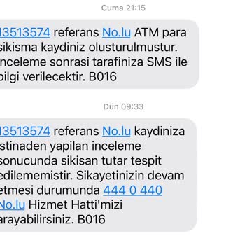 Yapı Kredi Bankası ATM'de Sıkışan Para Tespit Edilemedi