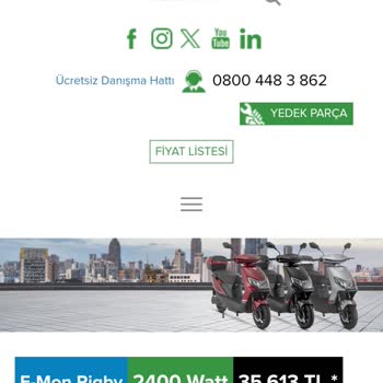 E-Mon Elektrikli Scooter Yanıltıcı Güç Bilgisiyle Satılan Motosiklet