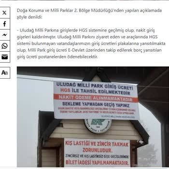 Uludağ HGS Ödemesi Yetersiz Bilgilendirme 10 Kat Ceza