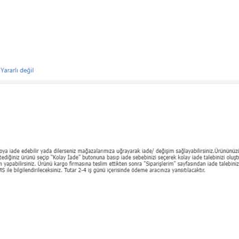 Boyner'de İki Kez Yanlış Ürün Hayal Kırıklığı