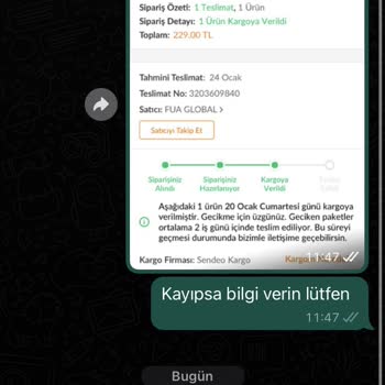 Sendeo Kargo Paketimi Kaybetti!