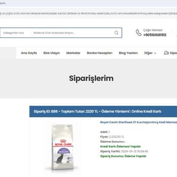 Https://sadikdost.com/ Dan Aldığım Kedi Maması Teslim Edilmedi.