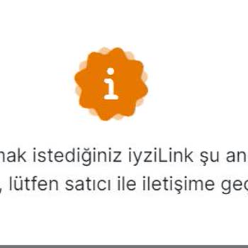 iyzico İyzilink Bir Türlü Hizmet Vermeme Sorunu