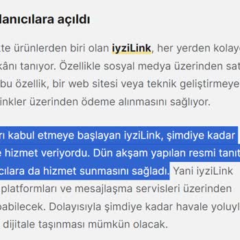 iyzico İyzilink Bir Türlü Hizmet Vermeme Sorunu