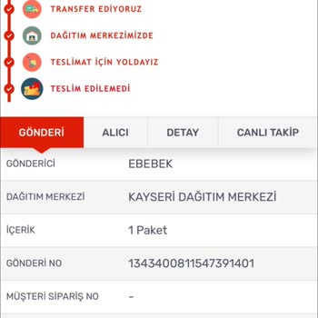 KARGOMsende Ebebek Teslimat Gecikmesi Ve İletişim Sorunu