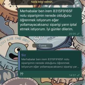 Charmé Butik Kargom Gelmedi Para İadesi İstiyorum