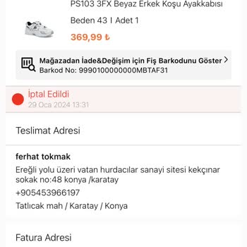 FLO Ayakkabı FLO Fiyat Artışlı Ürün Yollamama