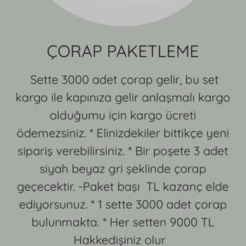 Evde Ek İş -dağlar Paketleme-