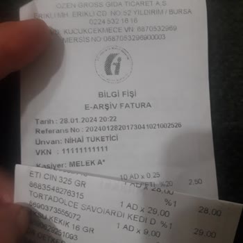 Eti Gıda Eti Cin Bisküvisi Bozuk