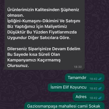 Leyan Giyim (Ottoman.leyan) Hizmet Sonrası Destek Sıkıntısı Yaşadım