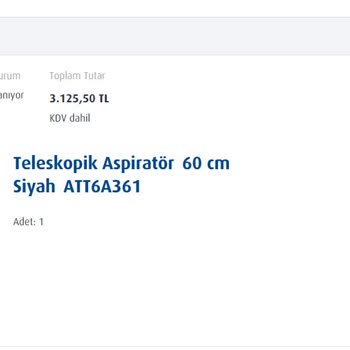 Profilo Sitesinden Alınan Ürünün Gecikmesi