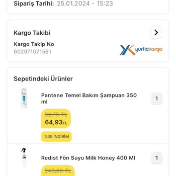 374057019 Numaralı Sipariş Migros, Mion Online Siparişimin İadesi