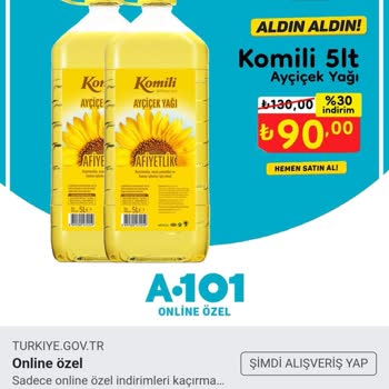 MoneyPay Facebook İndirimli Komili Yağ