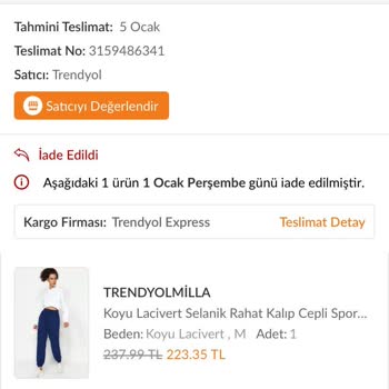 Trendyolmilla İademi 29 Gündür Yatırmadı