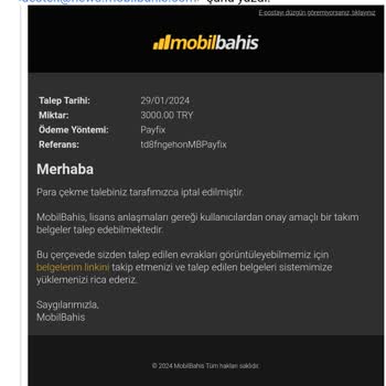 Mobilbahis Paramı Çekmeme İzin Vermiyor
