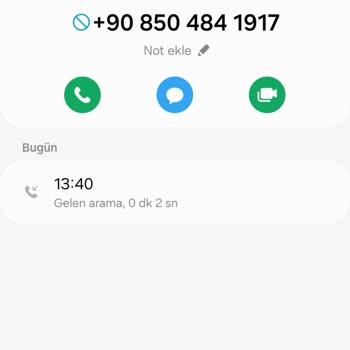 0850 484 19 17 Numarasından Arandım!