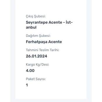 Sürat Kargo Tarafından Teslim Edilmeyen Kargo