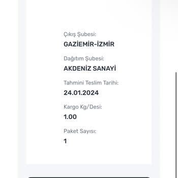 Aras Kargom Gelmiyor