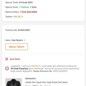 Trendyol Ve Deri Mont's İşletmesinin Mağdur Etmesi