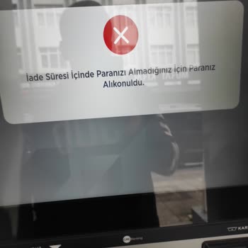 Ziraat Bankası ATM Paramı Yuttu