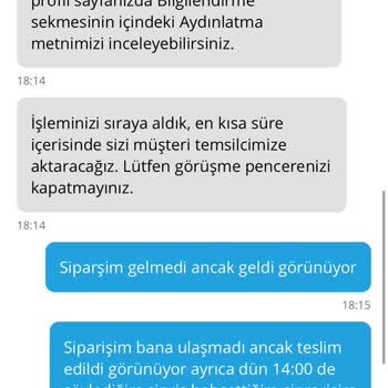 Bisu Üzerinden Geciken Sipariş Mağduriyeti