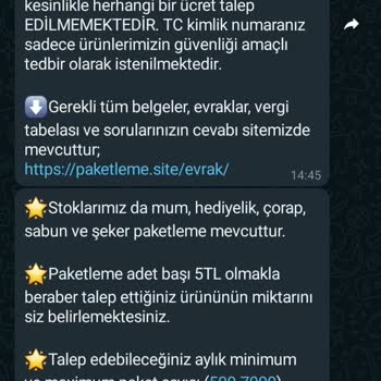 Yıldız Paketleme Şeyma Y****** Şikayet