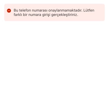 Yemek Sepeti Numara Kayıt Hatası