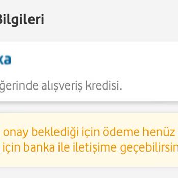 Fibabanka Alışveriş Kredisi Onay Sorunu