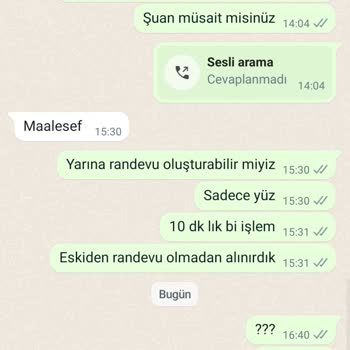 His Beauty Güzellik Merkezi His Estetik Telefonlara Cevap Vermiyor