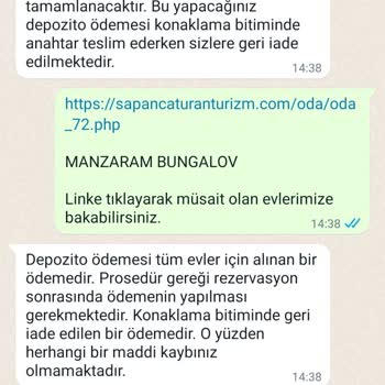 TÜRSAB Sapanca Ve K********'da Rezervasyon Sorunları Ve İade Talepleri