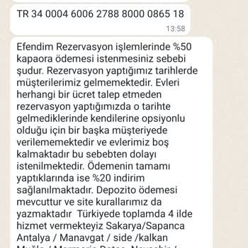 TÜRSAB Sapanca Ve K********'da Rezervasyon Sorunları Ve İade Talepleri