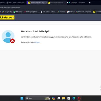 Sahibinden'de Vermediğim İlan