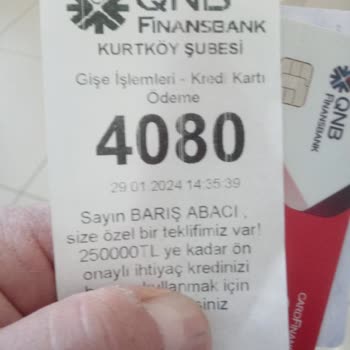 QNB Finansbank Gelmeyen Sıra Numarası