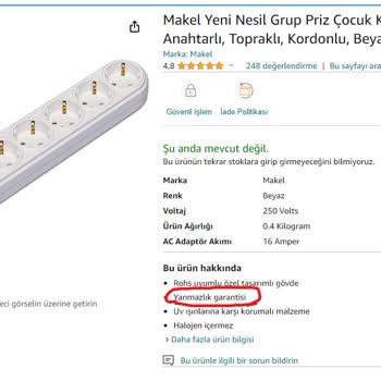 Makel Amazon Garantili Ürünün Arkasında Durmuyor!