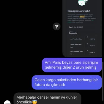 Casquette.tr1 İsimli Instagram Satıcısı Ürünümü Göndermedi