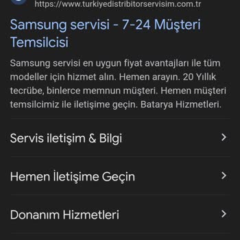 Turkiyedistribitorservisim.com.tr Samsung Ana Firmayım Dedi Ama Değil