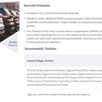 Türk Telekom Prime İspark Kampanyasını İptal Etmiş