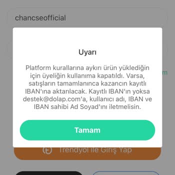 Dolap Hesabı Açamıyorum!