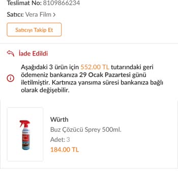 Trendyol'dan Aldığım Ürün Benden Habersiz İade Ettirilmiş.