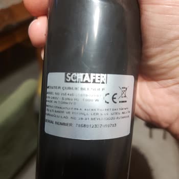 Pazarama Schafer Marka Blender İkinci El Gibi Çıktı