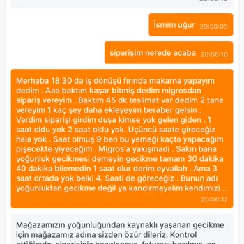Migros Teslimat Sorunu. Siparişler Ortada Yok