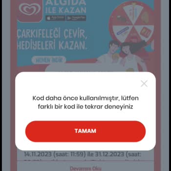 Algida Unilever Hediye Mağduriyeti