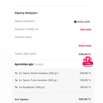 Yemeksepeti-Konya Tatlı Kafe