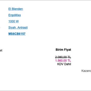 Bosch Online Ürünümü Teslim Etmiyor.